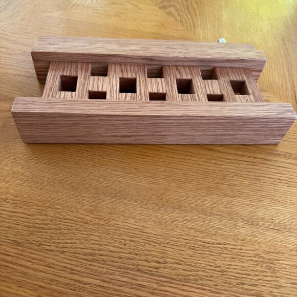 Hanukkah Menorah New Hand Crafted Oak Hardwood Judaica Chanukah Hannukiah - Picture 4 of 9